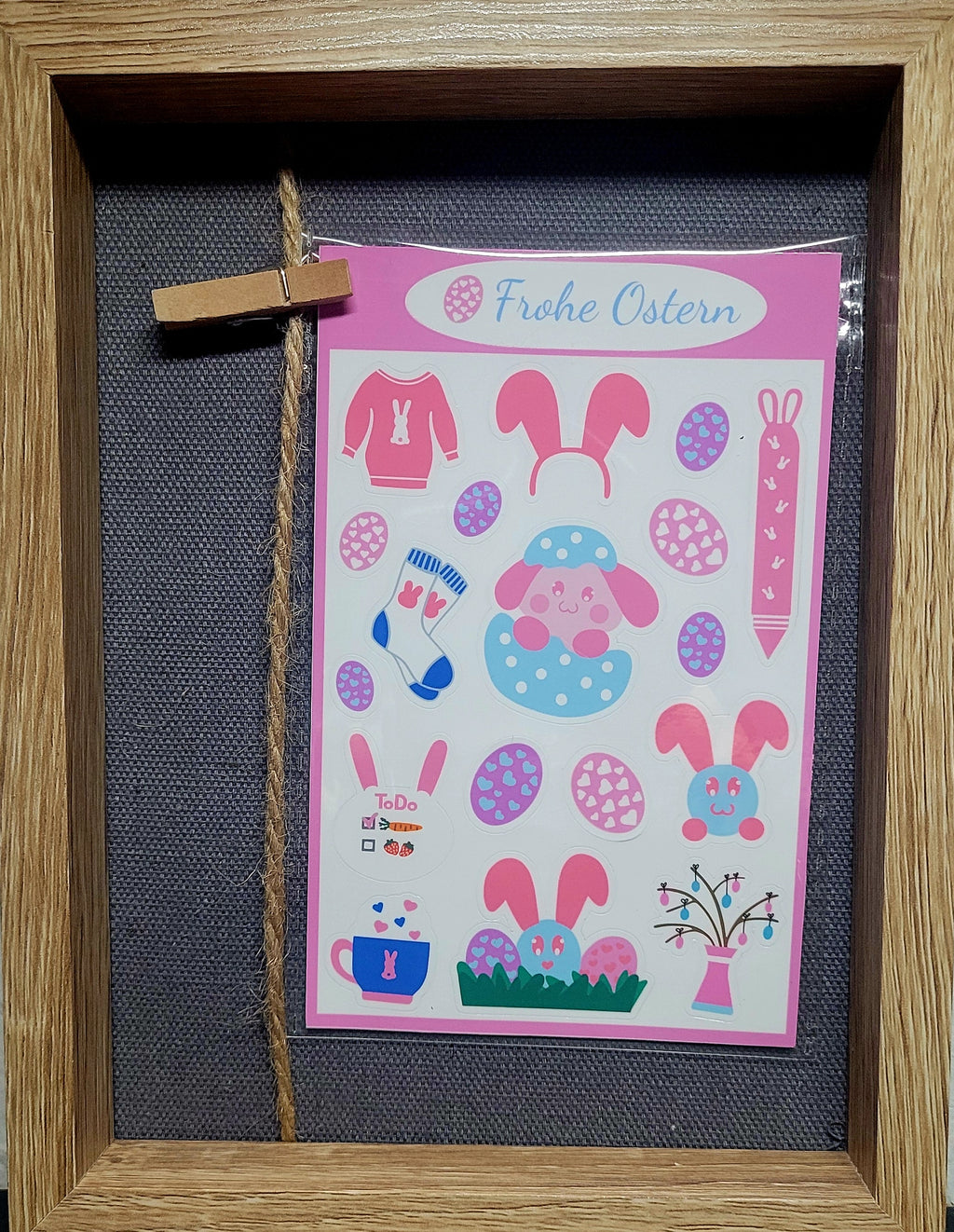 Happy Easter sticker! (pink)